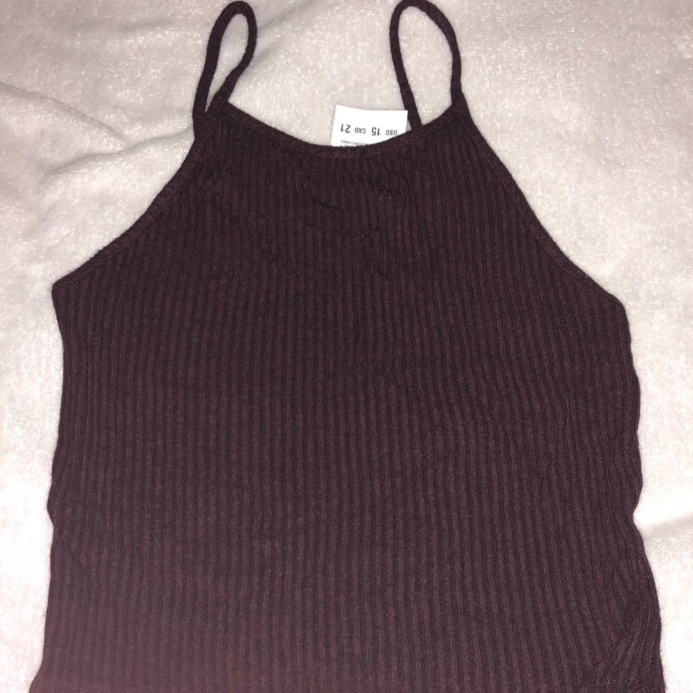 BRAND NEW brandy melville burgundy tank top